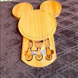 Disney Mickey Mouse cheese tray with tools NWT